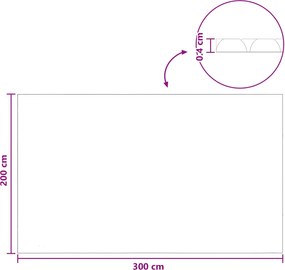 vidaXL Ηλιακή Κάλυψη Πισίνας Βαρέως Τύπου 300 x 200 εκ, 200 μμ