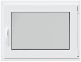 vidaXL Παράθυρο Υπογείου "RISOR" 80x70 εκ. Ανακλινόμενο & Περιστρεφόμενο DIN Δεξιό Λευκό