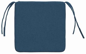 vidaXL Μαξιλάρια καθισμάτων 4 pcs Μπλε 40 x 40 x 3 cm ύφασμα