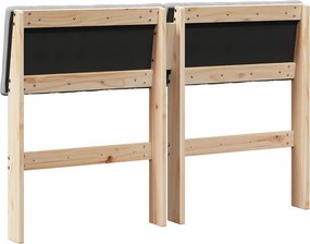 vidaXL Ταπετσαρισμένο κεφαλάρι Ανοιχτό γκρι 120 cm
