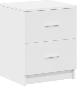 vidaXL Κομοδίνα 2 τεμ. με 2 Συρτάρια Λευκά 40x36x50 εκ.