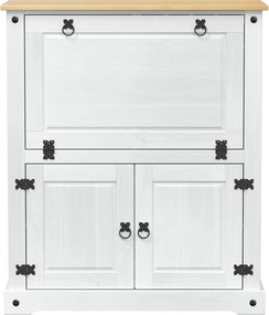 vidaXL Ντουλάπι κρασιού Λευκό 97 x 45 x 114 εκ Στερεά ξυλεία πεύκου