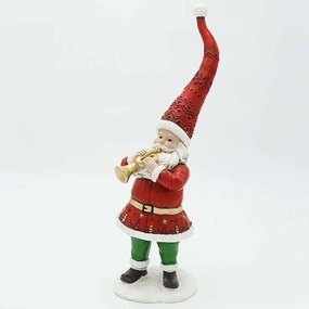 Χριστουγεννιάτικη Διακοσμητική Φιγούρα Αϊ Βασίλη 600-46846 12,5x31,5cm Multi