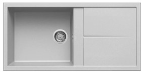 Νεροχύτης κουζίνας UNICO 480 Aluminium 79 ELLECI 100x50cm - LMU48079