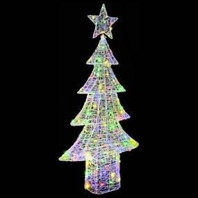 vidaXL Χριστουγεννιάτικο Δέντρο 240 LED Πολύχρωμο 180 cm Ακρυλικό