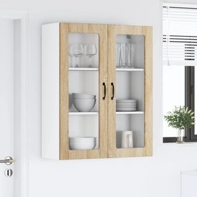 vidaXL Ραφιέρα τοίχου LUCCA Sonoma Δρυς 80 x 31 x 100 εκ.