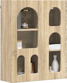 vidaXL Κρεμαστό ντουλάπι με ράφι ELST Δρύς Sonoma 59 x 20 x 71.5 εκ