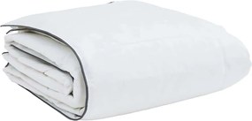 vidaXL Χειμερινό Παπλωματοθήκη με μαξιλάρι 2 pcs Λευκό Φτέρος