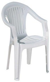 Πολυθρόνα Πλαστική Lola White 02-0260 56X40X78cm Siesta
