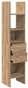 vidaXL Βιβλιοθήκη artisan δρυς 40 x 35 x 180 εκ. Επεξεργασμένο ξύλο