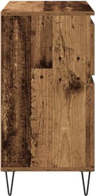 vidaXL Πλαϊνό γραφείο Παλιό Ξύλο 60 x 35 x 70 cm