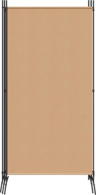 vidaXL 4-Πίνακας Διαχωριστικός Μπεζ 346 x 180 cm Ύφασμα