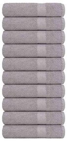 vidaXL Πετσέτες Μπάνιου FROGN 10 τεμ. Γκρι 70x140 εκ. 360 γρ./μ²