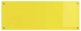 vidaXL Πίσω Πάνελ Κουζίνας Κίτρινο 110 x 40 x 0.6 εκ. σκληρυμένο γυαλί