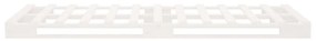 Πλαίσιο Κρεβατιού Λευκό 90x190 εκ. από Μασίφ Ξύλο Πεύκου Single - Λευκό