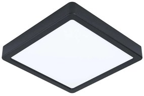 Φωτιστικό Οροφής-Πλαφονιέρα Fueva-Z 900109 21x21x2,8cm Dimmable Led 16,5W Black Eglo Steel,Plastic