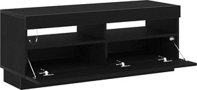 vidaXL Ντουλάπι TV Μαύρη Οξυά 100 x 35 x 40 εκ Επεξεργασμένο ξύλο
