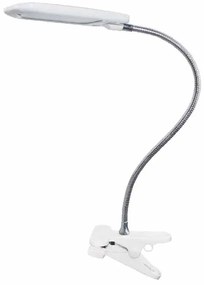 Πορτατίφ LED Με Κλιπ Aca Baz 15205LEDWHC White