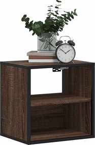 vidaXL Επίτοιχα κομοδίνα 2 τεμάχια καφέ δρυς 40x31x39,5 cm