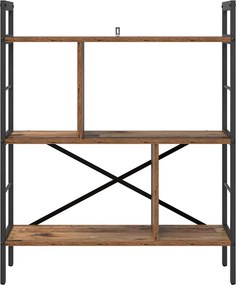 vidaXL Ράφι Βιβλίων 5 επιπέδων 75 x 30 x 91 εκ. Επεξεργασμένο Ξύλο