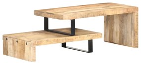 vidaXL Τραπεζάκια Σαλονιού Σετ 2 τεμ. από Μασίφ Ξύλο Μάνγκο