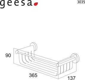Geesa Tiger 3035 Black Matt - Σπογγοθήκη Μπουκαλοθήκη