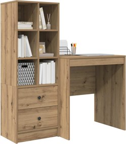 vidaXL Γραφείο Artisan Oak 115,5 x 50 x 127 εκ 2 τμχ.