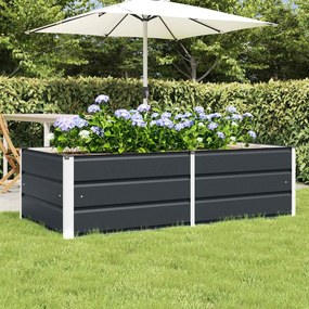 vidaXL Γλάστρα Ανθρακί 160 x 80 x 45 cm Ατσάλι