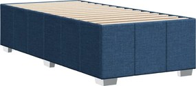 vidaXL Σκελετός Κρεβατιού Χωρίς Στρώμα Μπλε 90x200 εκ. Υφασμάτινο