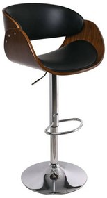 Σκαμπό Μπαρ Joy Black ΕΜ105,1 58x51x62/92-83/113cm Μέταλλο,Ξύλο
