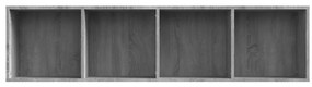vidaXL Βιβλιοθήκη/Έπιπλο Τηλεόρασης Γκρι sonoma 143x30x36εκ Επεξ. Ξύλο
