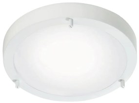 Φωτιστικό Οροφής - Πλαφονιέρα Ancona Maxi 25316101 E27 31,5x8cm White Nordlux Metal, Glass