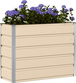 vidaXL Γλάστρα Ελεφαντόδοντο 100 x 40 x 75 cm Ατσάλι