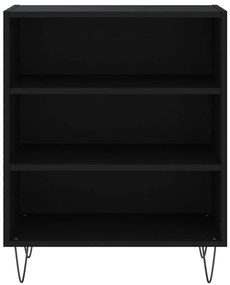 Ραφιέρα Μαύρη 57 x 35 x 70 εκ. από Επεξεργασμένο Ξύλο - Μαύρο