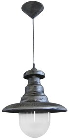 Κρεμαστό Φωτιστικό Οροφής Pyrofani FLP-100K 7 χρώματα Heronia-26-0028-Ασημί 26-0028