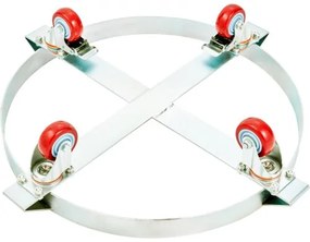 VEVOR 2PCS 55 Gallon Heavy Duty Drum Dolly, 1000 lbs Load Capacity, Barrel Dolly Cart Drum Caddy, Non Tipping Hand Truck Capacity Dollies with Steel Frame 4 Swivel Casters Wheel, for Drum Handling