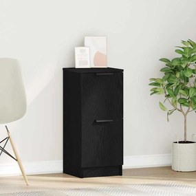 vidaXL Πλαϊνό γραφείο Μαύρη Οξυά 30 x 30 x 70 εκ. Επεξεργασμένο ξύλο