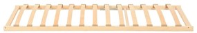 vidaXL Βάση κρεβατιού με λάμες Καφέ 100 x 190 cm Στερεό Ξύλο Μηλιάς