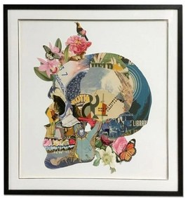 Supergreens Πίνακας Κολάζ Skull 100x100 εκ
