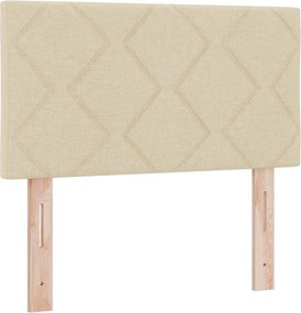 vidaXL Κεφαλάρι Κρεμ 80 cm ύφασμα
