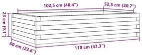 ΖΑΡΝΤΙΝΙΕΡΑ ΚΗΠΟΥ 110X60X23 ΕΚ ΑΠΟ ΜΑΣΙΦ ΞΥΛΟ ΠΕΥΚΟΥ 847238