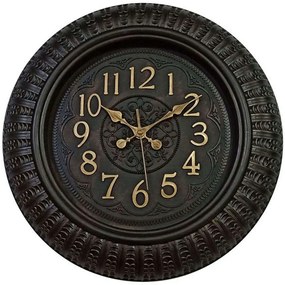 Ρολόι Τοίχου 816507 50,5x5,8cm Anthracite-Gold Ankor Πλαστικό