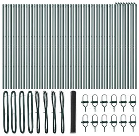 vidaXL Στύλος Περιφράξεων Γκρι 100 x 1,2 m (25 mm δίχτυ)