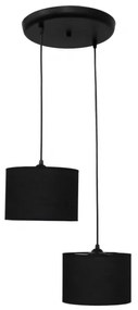 Φωτιστικό Οροφής Δίφωτο Heronia 14-0146 Black