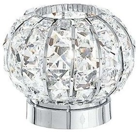 Φωτιστικό Επιτραπέζιο Concert I-CONCERT/LM 1xG9 Φ16cm 16cm Chrome Luce Ambiente Design Crystal, Metal