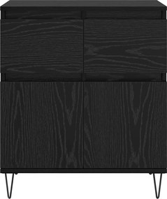 vidaXL Πλαϊνό γραφείο Μαύρη Οξυά 60 x 35 x 70 cm