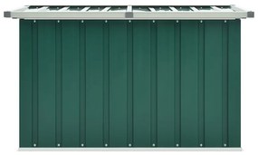 vidaXL Μπαούλο Αποθήκευσης Κήπου Πράσινο 109 x 67 x 65 εκ.