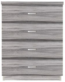 Συρταριέρα OCOLA Γκρι Σκούρο Μοριοσανίδα/Μελαμίνη 60x40x80cm