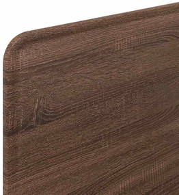 vidaXL Κεφαλάρι με κεφαλάρι Καφέ δρυς 75 cm Επεξεργασμένο ξύλο