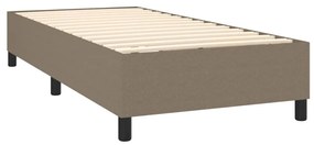 Πλαίσιο Κρεβατιού Boxspring Taupe 80 x 200 εκ. Υφασμάτινο - Μπεζ-Γκρι